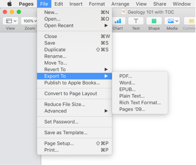 word for mac change document settings